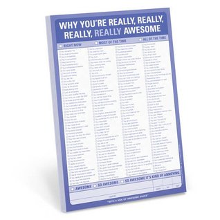 Download NOT A BOOK: Knock Knock Why You're Really, Really, Really, Really Awesome Pad -  file in PDF