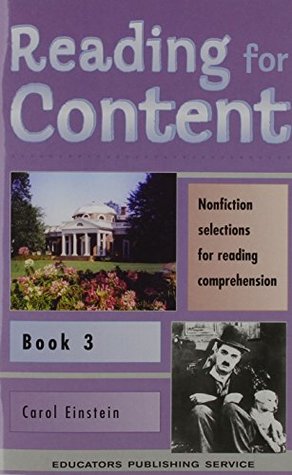 Read Online Reading for Content and Speed Book 3 (Grade 5) - Carol Einstein | PDF