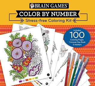 Read Online Brain Games® Color by Number: Stress-Free Coloring Kit -  | PDF
