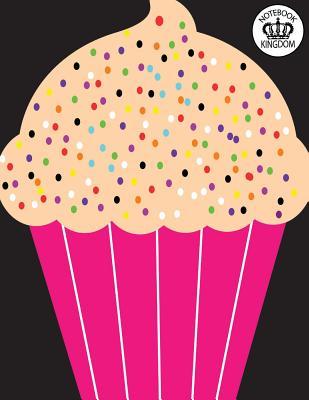 Download Notebook Kingdom Cupcake Series: Cupcake Notebook Notepad Journal Diary or Composition Book Lined 100 Pages 8.5x11 Cupcake with Sprinkles Black Back -  file in PDF