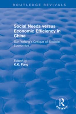 Download Social Needs Versus Economic Efficiency in China: Sun Yefang's Critique of Socialist Economics / Edited and Translated with an Introduction by K.K. Fung.: Sun Yefang's Critique of Socialist Economics - K K Fung | ePub