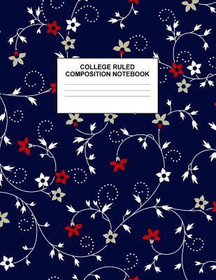 Full Download College Ruled Composition Notebook: Cute Blank Lined Journal to Write In with White Paper Rule Pages for School Subject and Writing Pad: Design Code A4 2671 - Nifty Prints | PDF