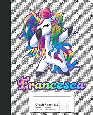 Full Download Graph Paper 5x5: FRANCESCA Unicorn Rainbow Notebook -  | ePub